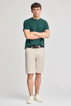 Camiseta verde esmeralda garment dye con detalle Polo Club