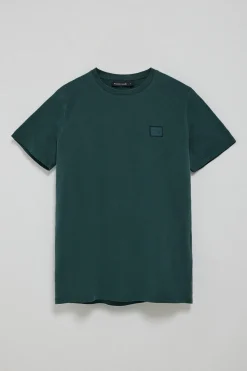 Camiseta verde esmeralda garment dye con detalle Polo Club