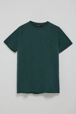 Camiseta verde esmeralda garment dye con detalle Polo Club