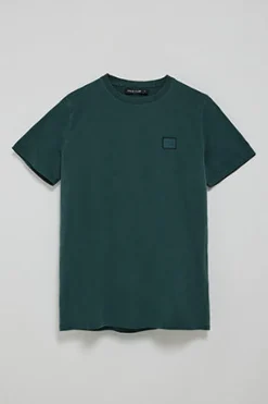 Camiseta verde esmeralda garment dye con detalle Polo Club