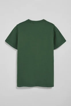 Camiseta verde garment dye con logo engomado Polo Club