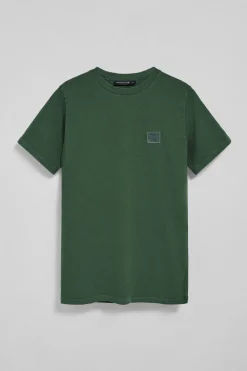 Camiseta verde garment dye con logo engomado Polo Club