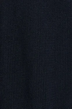 Cardigan de punto azul marino con logo Polo Club