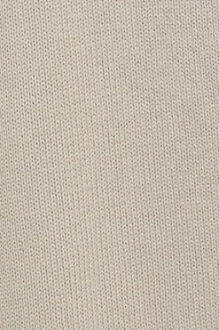 Cardigan de punto gris piedra con logo Polo Club