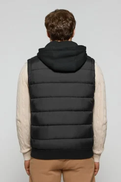 Chaleco acolchado negro Canyon con detalles Polo Club