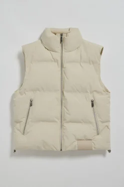 Chaleco beige acolchado Nueva York con detalles Polo Club