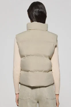 Chaleco beige acolchado Nueva York con detalles Polo Club