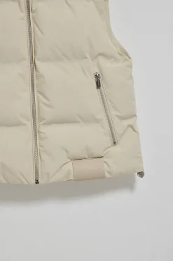 Chaleco beige acolchado Nueva York con detalles Polo Club