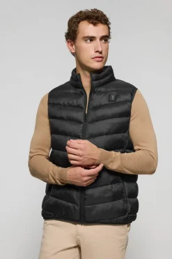 Chaleco Chase ultralight negro con parche Rigby Go