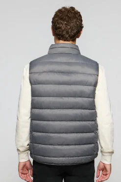 Chaleco Chase ultralight gris oscuro con parche Rigby Go