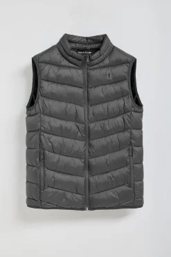 Chaleco Chase ultralight gris oscuro con parche Rigby Go