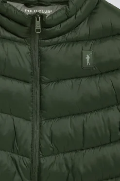 Chaleco Chase ultralight verde oscuro con parche Rigby Go