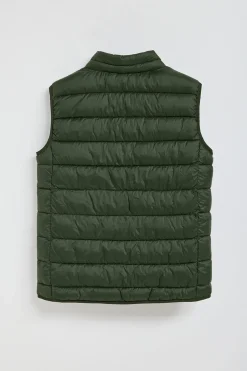 Chaleco Chase ultralight verde oscuro con parche Rigby Go