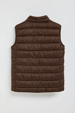 Chaleco Chase ultralight marrón con parche Rigby Go