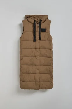 Chaleco marrón Siena de capucha fija y detalles Polo Club