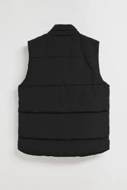 Chaleco negro acolchado con parche engomado Polo Club