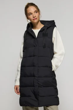 Chaleco negro Siena de capucha fija y detalles Polo Club