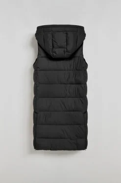 Chaleco negro Siena de capucha fija y detalles Polo Club