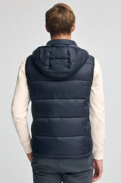 Chaleco ultralight azul marino con logo Polo Club