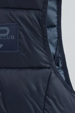 Chaleco ultralight azul marino con logo Polo Club