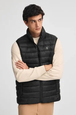 Chaleco ultralight negro con logo Rigby Go