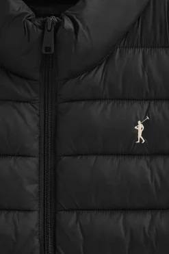 Chaleco ultralight negro con logo Rigby Go