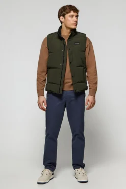 Chaleco verde acolchado con parche engomado Polo Club