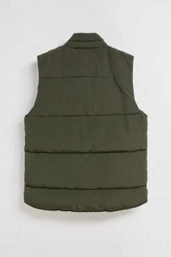 Chaleco verde acolchado con parche engomado Polo Club