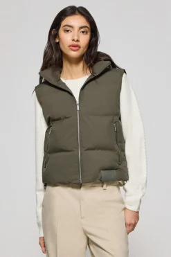 Chaleco verde acolchado Nueva York con detalles Polo Club