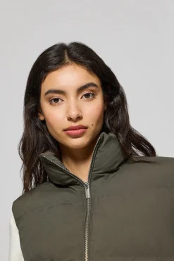 Chaleco verde acolchado Nueva York con detalles Polo Club