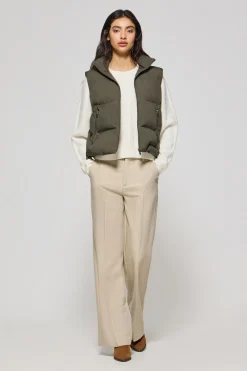 Chaleco verde acolchado Nueva York con detalles Polo Club