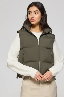 Chaleco verde acolchado Nueva York con detalles Polo Club