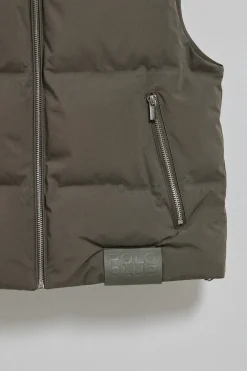 Chaleco verde acolchado Nueva York con detalles Polo Club