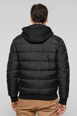 Chaqueta acolchada negra Canyon con detalles Polo Club