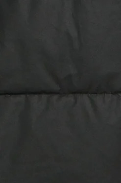 Chaqueta acolchada negra Glacier de capucha fija y detalles Polo Club