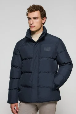 Chaqueta azul marino Slope acolchada con detalles Polo Club