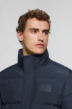 Chaqueta azul marino Slope acolchada con detalles Polo Club