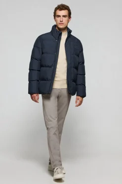 Chaqueta azul marino Slope acolchada con detalles Polo Club
