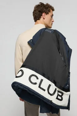 Chaqueta azul marino Slope acolchada con detalles Polo Club