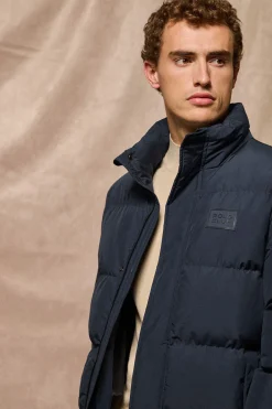 Chaqueta azul marino Slope acolchada con detalles Polo Club