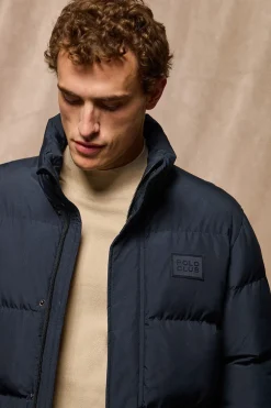 Chaqueta azul marino Slope acolchada con detalles Polo Club