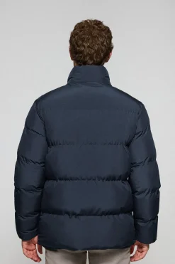 Chaqueta azul marino Slope acolchada con detalles Polo Club