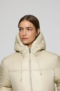Chaqueta beige corta acolchada Sidney con detalles Polo Club