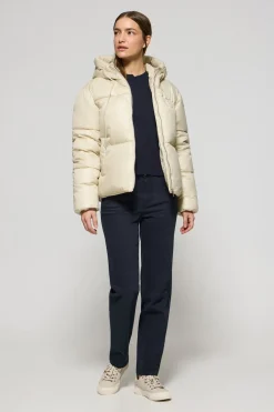 Chaqueta beige corta acolchada Sidney con detalles Polo Club