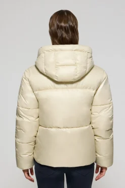 Chaqueta beige corta acolchada Sidney con detalles Polo Club