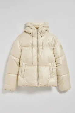 Chaqueta beige corta acolchada Sidney con detalles Polo Club