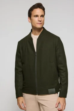 Chaqueta bomber Exeter caqui con detalles Polo Club