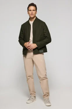 Chaqueta bomber Exeter caqui con detalles Polo Club