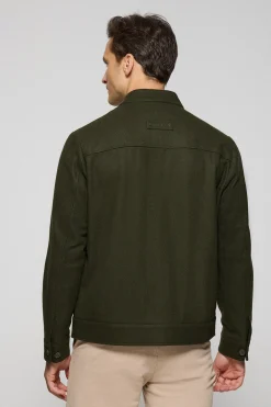 Chaqueta bomber Exeter caqui con detalles Polo Club