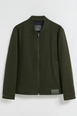 Chaqueta bomber Exeter caqui con detalles Polo Club
